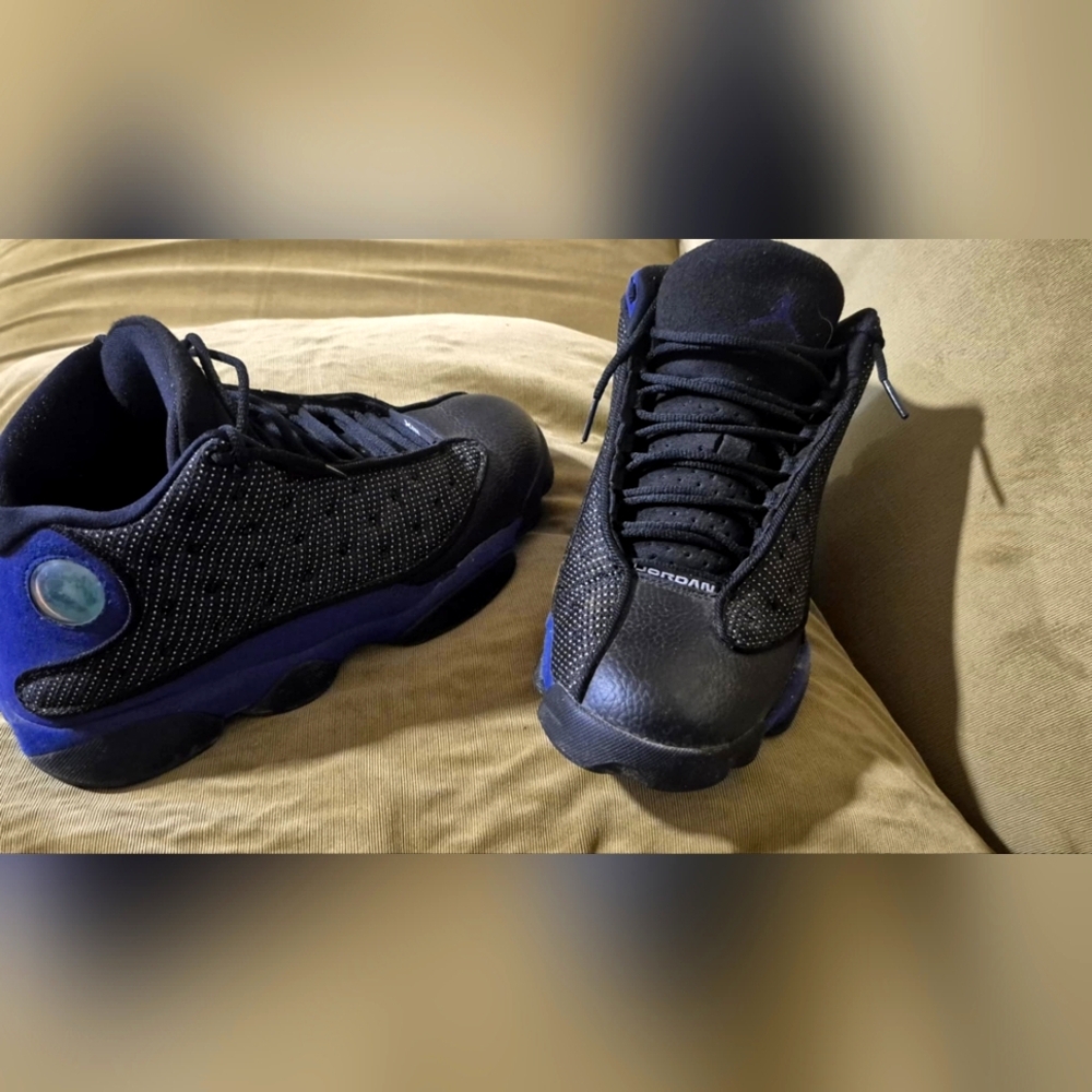 AIR Jordan XIII Cpurt Purple Black and Court Purple High-Top Sneakers Size 9.5